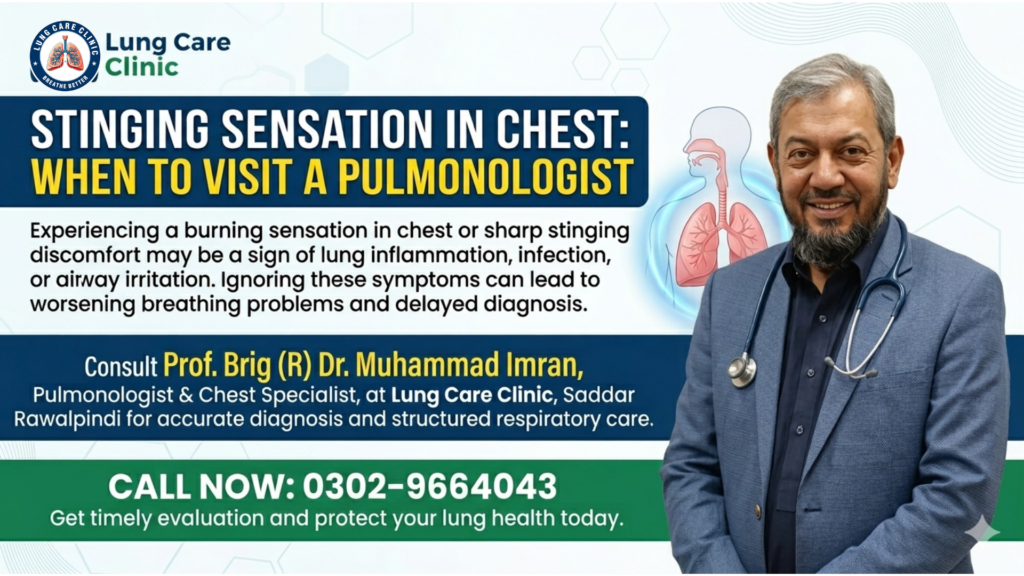 Stinging Sensation in Chest: When to Visit a Pulmonologist