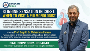 Stinging Sensation in Chest – When to Visit a Pulmonologist