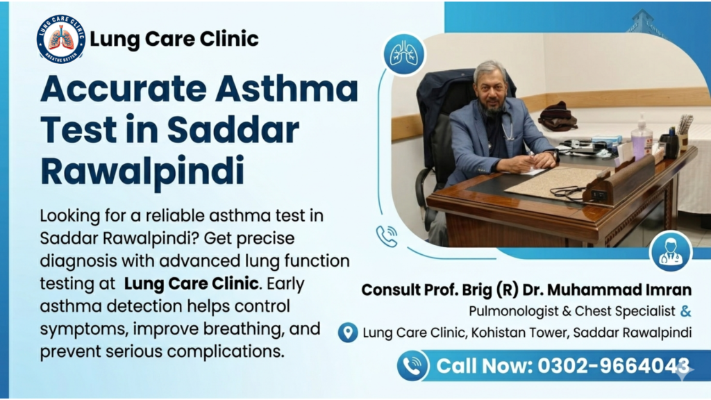 Where to Get an Accurate Asthma Test in Saddar Rawalpindi