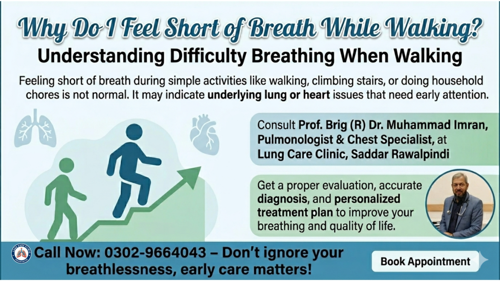 Why Do I Feel Short of Breath While Walking? , Difficulty breathing when walking