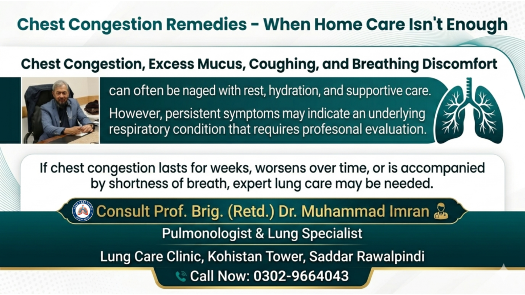 Chest Congestion Remedies - When Home Treatment Is Not Enough