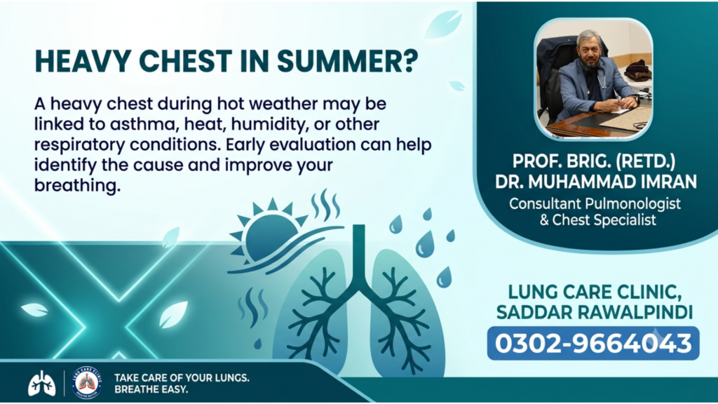 Heavy Chest in Summer - Causes and Treatment