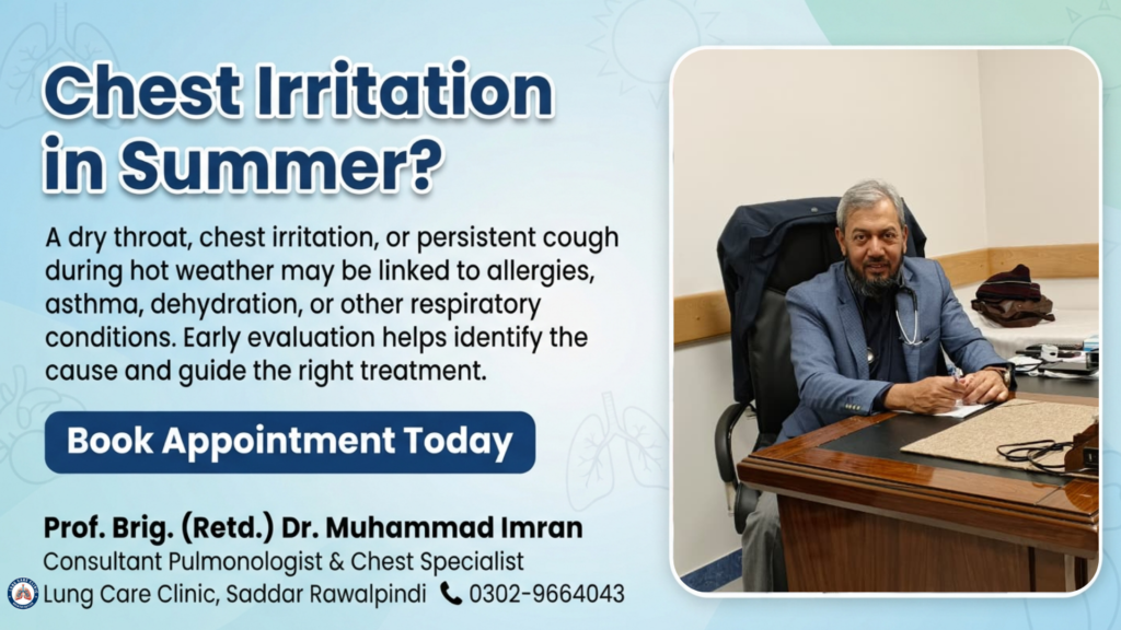 Chest Irritation in Summer - Causes and Relief