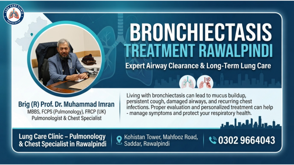 Bronchiectasis Treatment Rawalpindi - Airway Clearance and Care