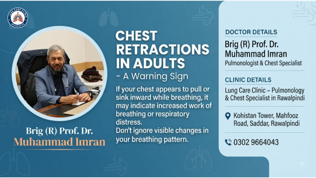 Chest Retractions in Adults - A Warning Sign of Respiratory Distress