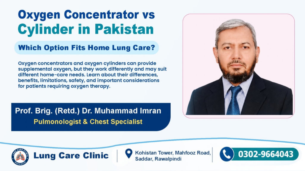 Oxygen Concentrator vs Cylinder in Pakistan