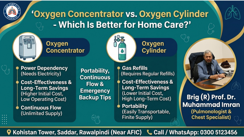 oxygen concentrator vs oxygen cylinder